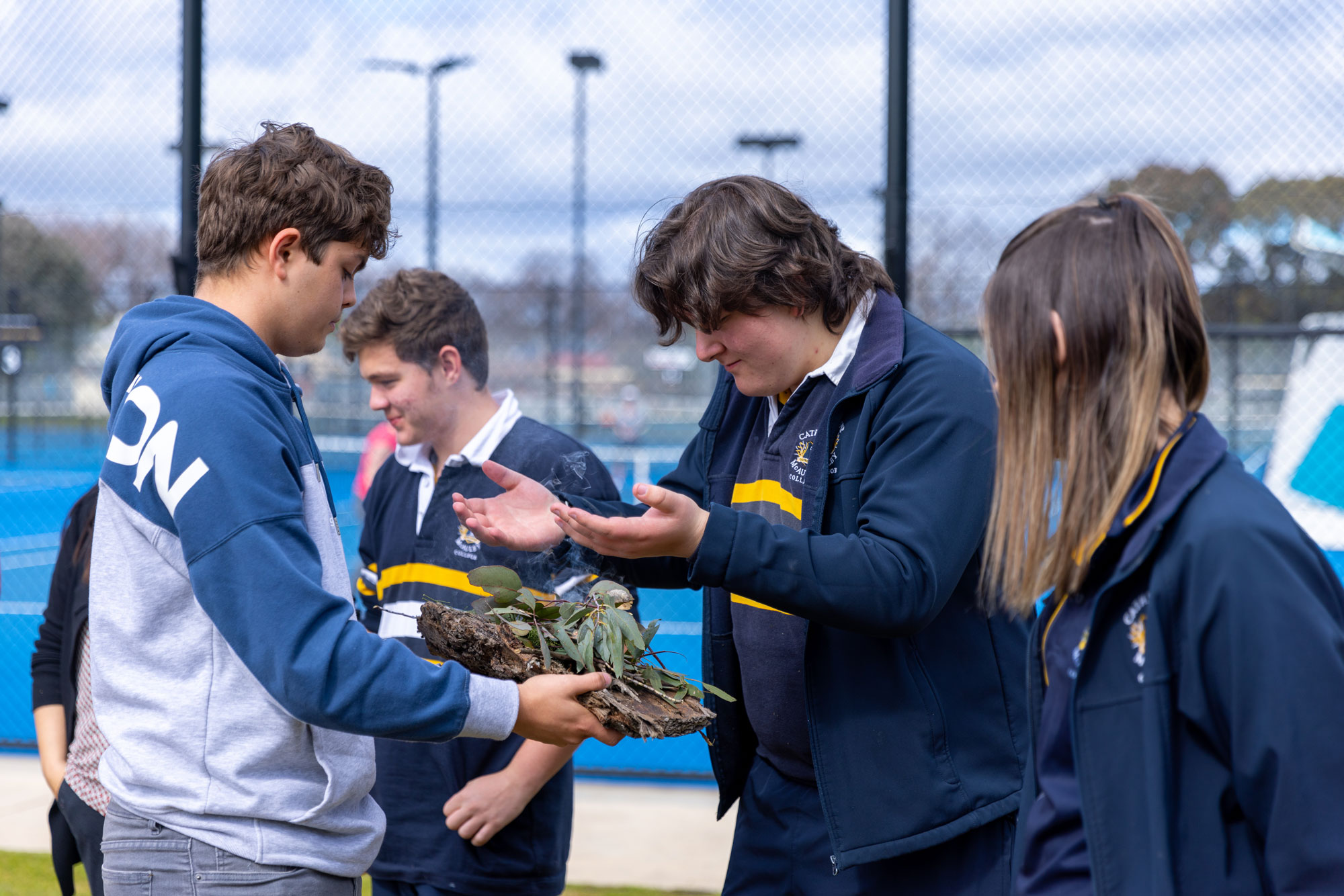 Smoking ceremony - Treaty Youth Forum 